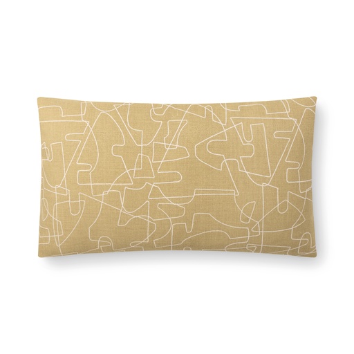 verge pillow (12 x 20" Lumbar, citrine, Faux Down) [1056-02-12x20-F] 