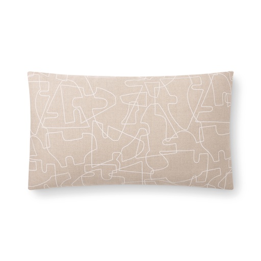 verge pillow (12 x 20" Lumbar, snow, Faux Down) [1056-03-12x20-F] 