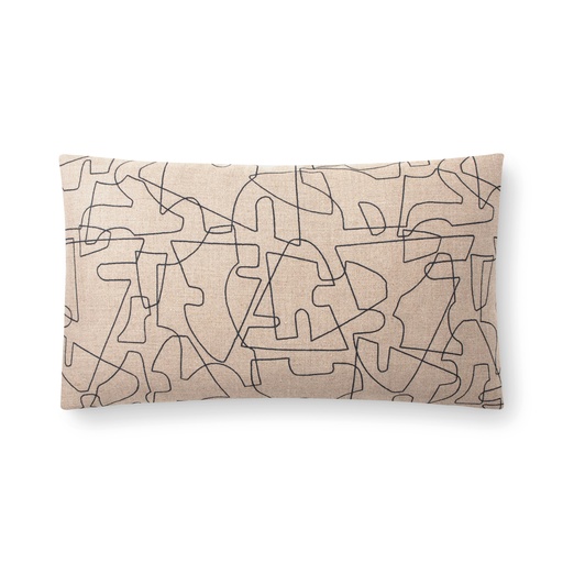 verge pillow (12 x 20" Lumbar, indigo, Faux Down) [1056-05-12x20-F] 