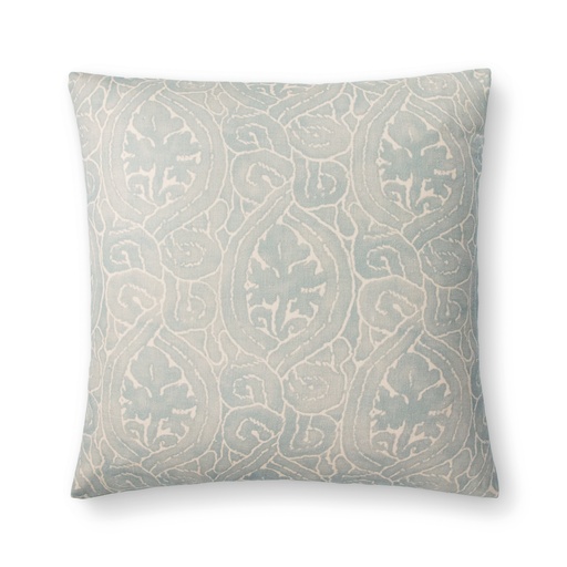 coptic pillow (18" Square, moonstone blue, No Insert) [1018-05-18x18-N] 