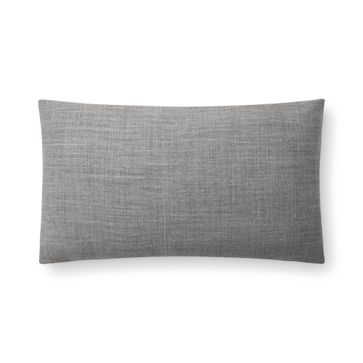 colette pillow (12 x 20" Lumbar, Faux Down, shale) [2032-07-12x20-N] 