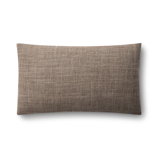 colette pillow (12 x 20" Lumbar, Faux Down, coffee) [2032-08-12x20-N] 