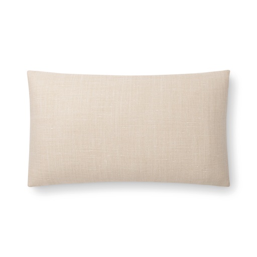 colette pillow (12 x 20" Lumbar, Faux Down, champagne) [2032-11-12x20-F] 