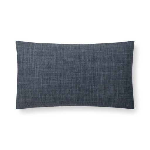 colette pillow (12 x 20" Lumbar, Faux Down, midnight blue) [2032-17-12x20-F] 