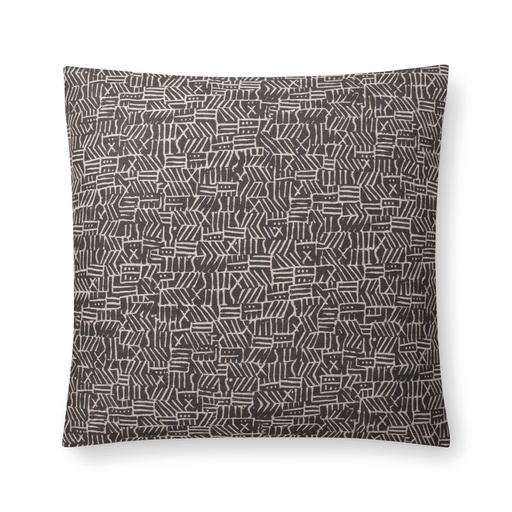 cypher pillow (18" Square, carbon, No Insert) [1052-07-18x18-N] 