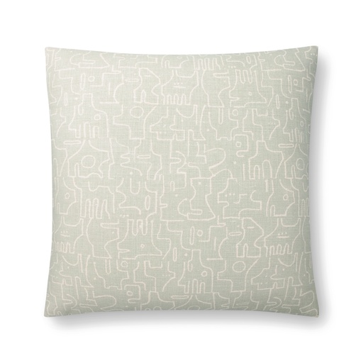 rune pillow (18" Square, moonstone blue, No Insert) [1053-02-18x18-N] 