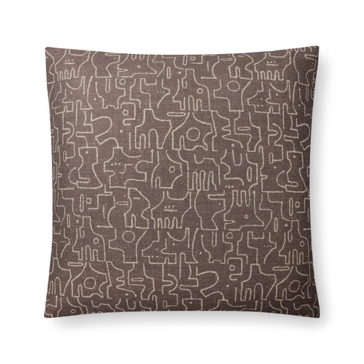 rune pillow (18" Square, charcoal, No Insert) [1053-06-18x18-N] 
