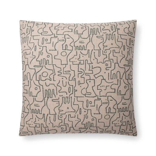 rune pillow (18" Square, evergreen, No Insert) [1053-07-18x18-N] 