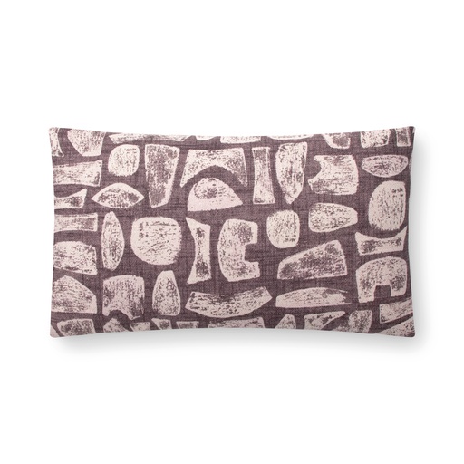 totem pillow (12 x 20" Lumbar, grape, Faux Down) [1054-03-12x20-F] 