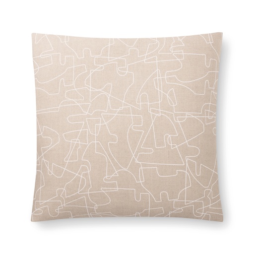 verge pillow (18" Square, snow, No Insert) [1056-03-18x18-N] 
